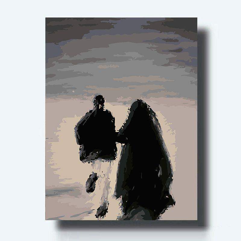 简约黑白艺术装饰画高颜值治愈抽象挂画客厅卧室书房高级感壁画