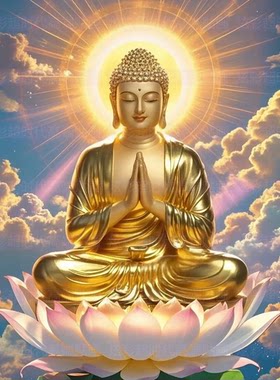 如来佛祖画像佛家像挂画佛堂用品镇宅客厅玄关装饰不干胶贴纸