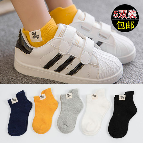 儿童袜子纯棉春夏季薄款男童1-3-5-6-8-9-12岁女童船袜夏季宝宝袜 - 封面