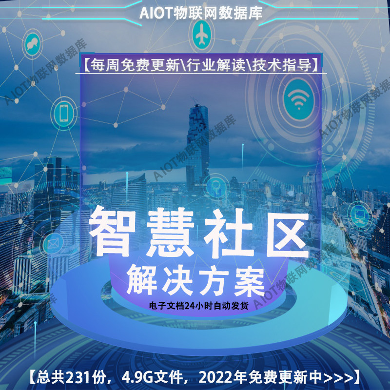 2024智慧社区解决方案新基建整体设计物联网大数据库智能大脑新品