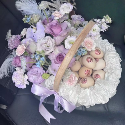 月子鸡蛋花篮diy材料包