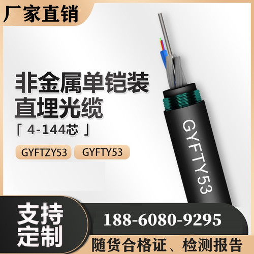 通驰36芯单模光纤非金属单铠装