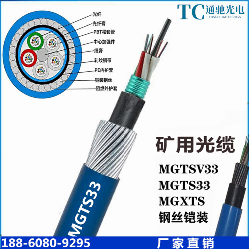 MGTS33-24B1煤矿用钢丝铠装光缆