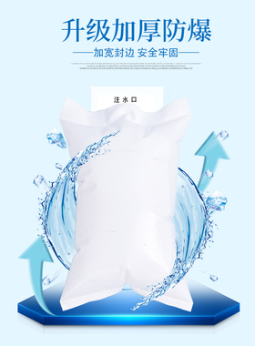 冰袋快递专用冷冻反复使用保鲜冷藏纯白一次性100ml200ml400毫升