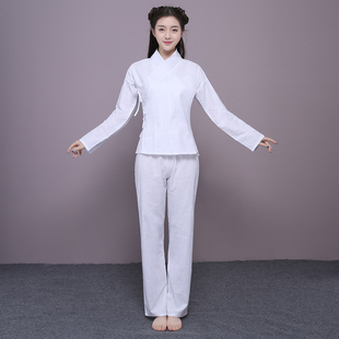 汉服中衣女生交领古装唐装中式睡衣明制袄裙内衣曲裾褙子打底衬衣