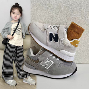新款 软底跑步鞋 2025春秋女童老爹鞋 透气男童休闲鞋 时尚 儿童运动鞋
