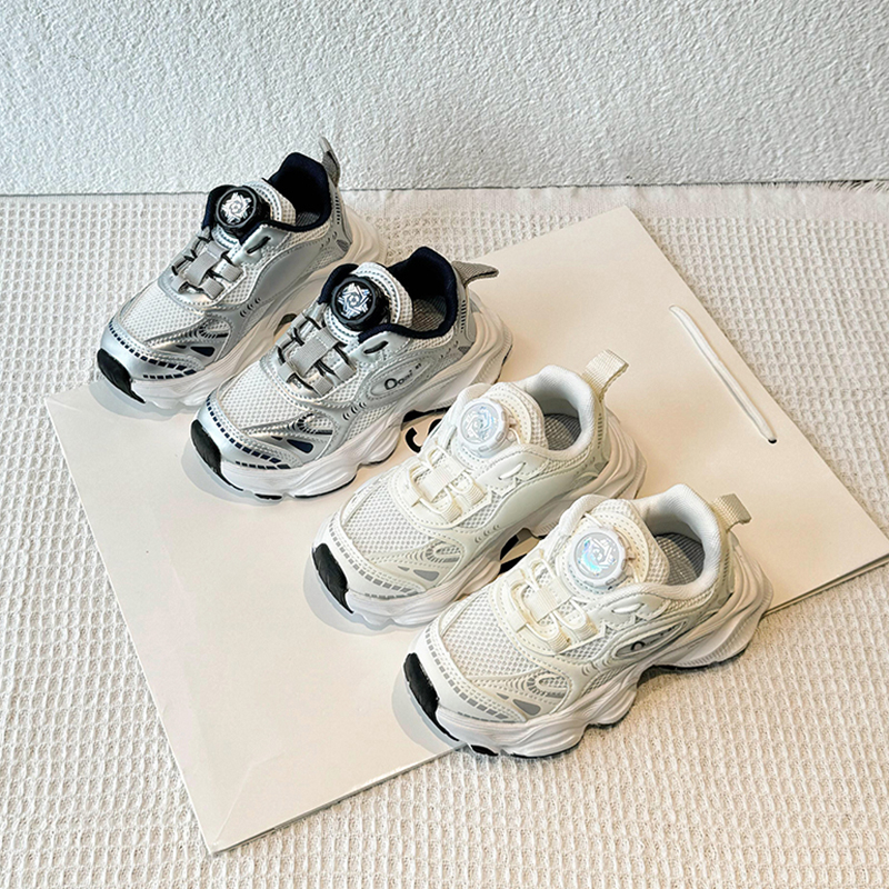 女童运动鞋网面男童跑步鞋老爹鞋