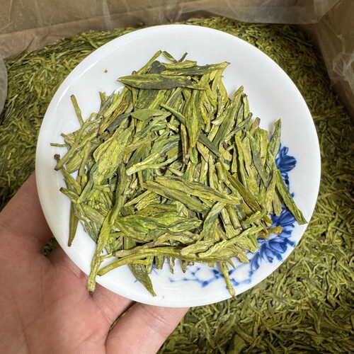 杭州雨前龙井茶2026年新茶叶龙井43绿茶浓豆香型春茶散装袋装250g