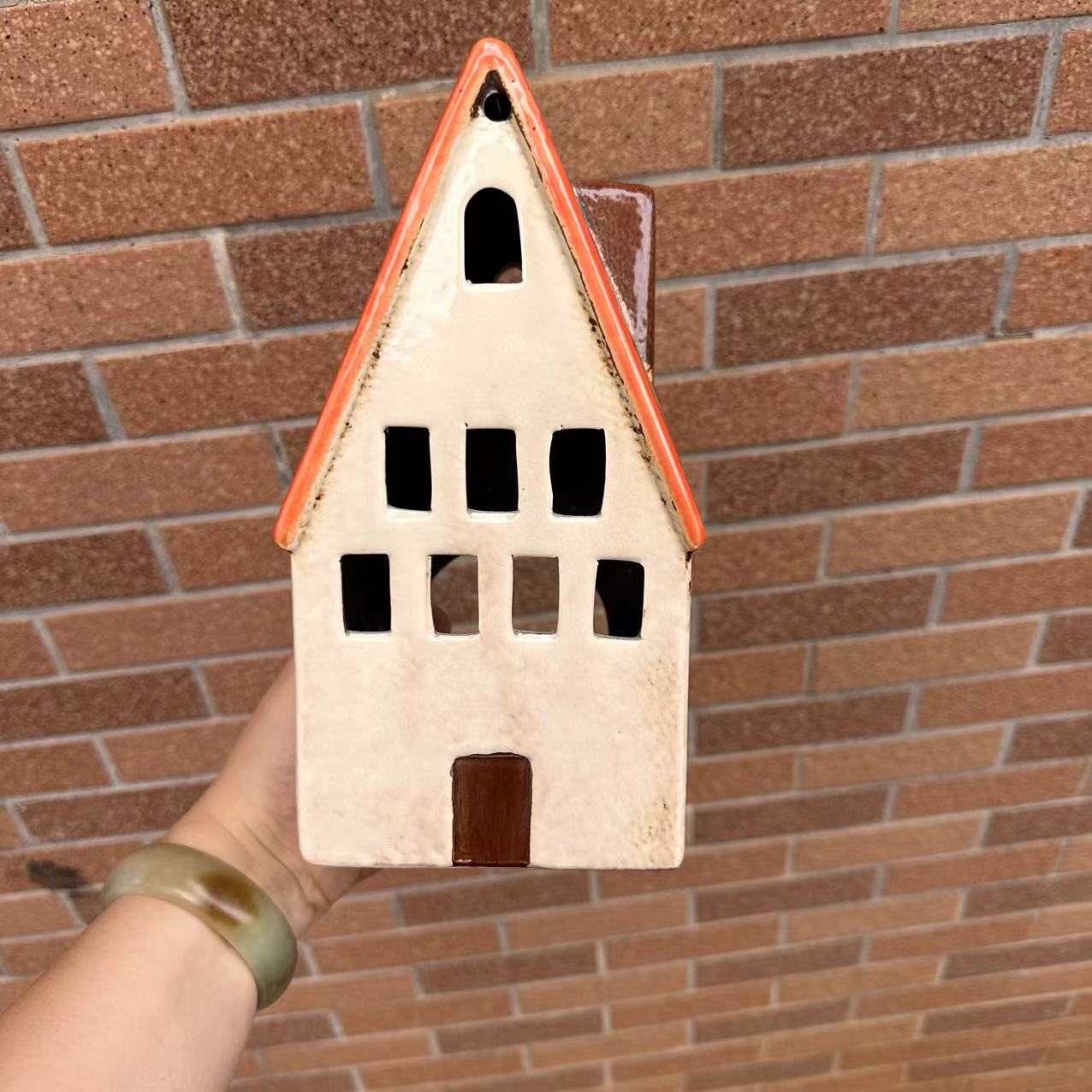 复古精灵房丹麦地中海房仓鼠窝金丝熊水族爬宠躲避屋烛台外贸陶i.