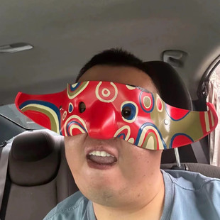 吴彦祖面具湖树脂万圣节恐怖装扮半脸搞怪新警察故事阿祖同款面具