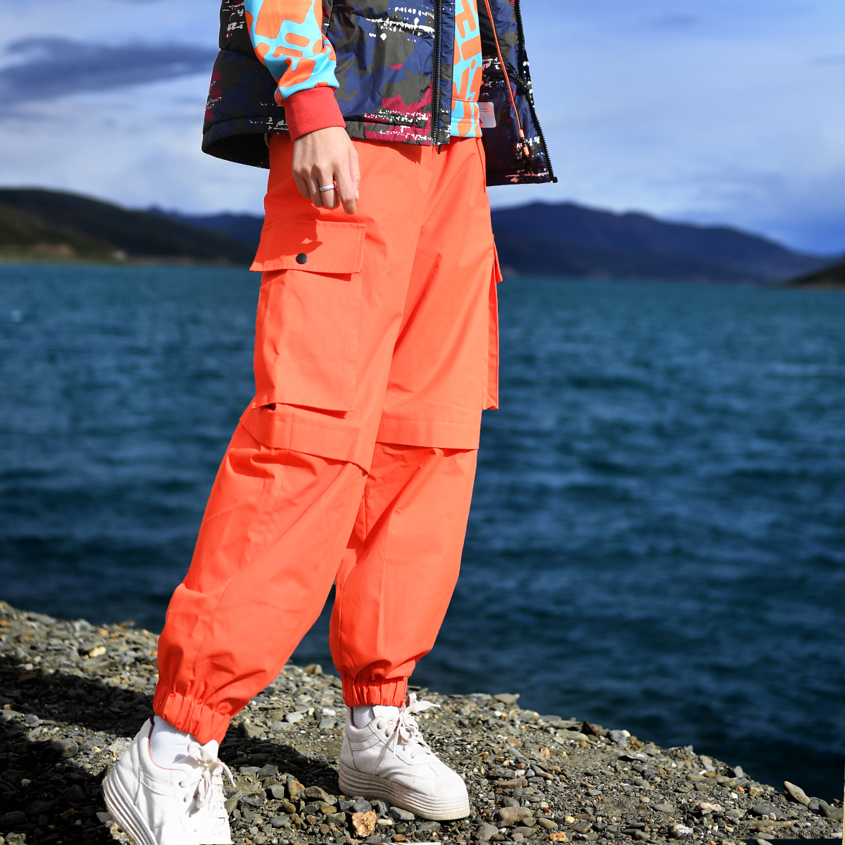 北京森林户外自制旅行潮牌防风防水透气宽松耐磨束脚登山裤男女式