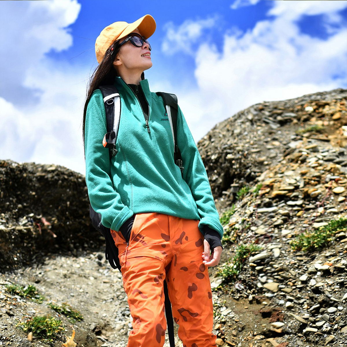 北京森林户外立领套头抓绒卫衣