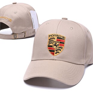 2025新款保时捷帽子棒球帽男女款女士红色高端品牌白色黑色鸭舌帽