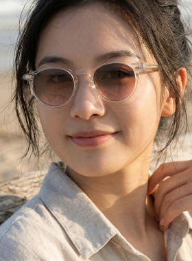 小框小脸防紫外线板材太阳镜