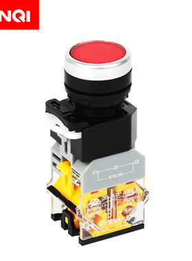 LA38-11复位按钮开关小型开关按钮带指示灯22mm DC24/AC220/380V