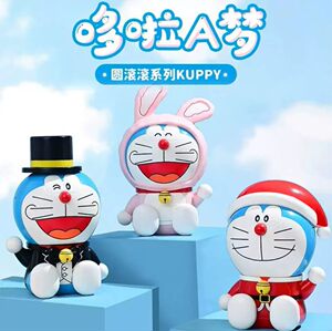 奇妙积木哆啦A梦圆滚滚系列经典兔子公仔拼装模型摆件生日礼物
