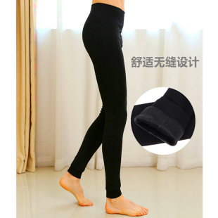 加绒加厚紧身棉裤 冬季 男士 修身 男无缝塑身保暖裤 一体裤 美体打底裤