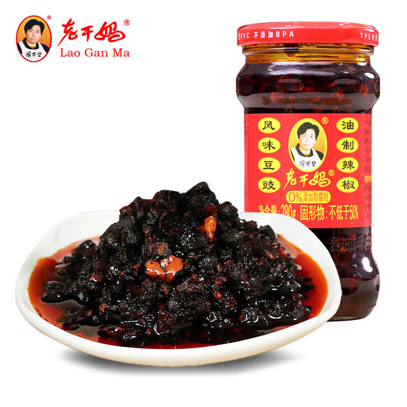 老干妈风味豆豉油辣椒酱280g