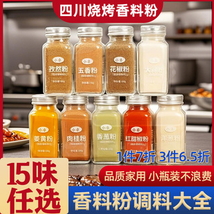 调料香料粉大全四川秘制烧烤五香粉大蒜粉孜然粉纯大蒜粉组合套餐