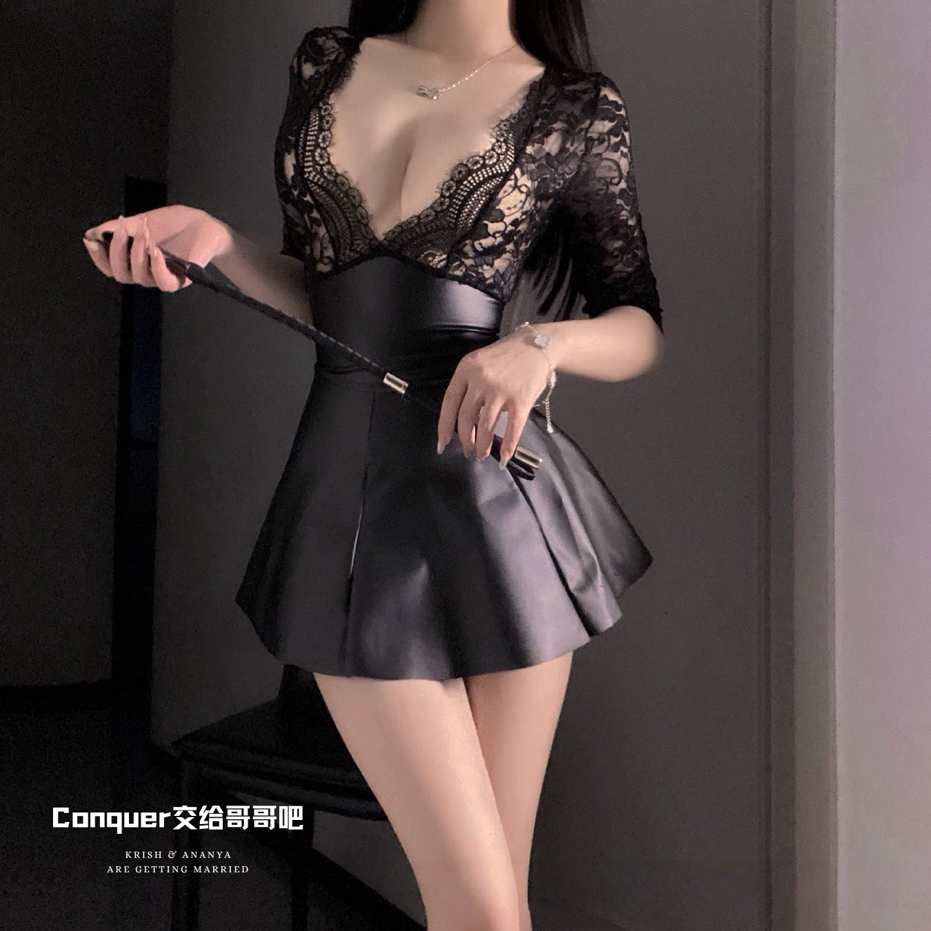 把持不住了 性感火辣秘书制服cos角色扮演紧身漆皮短裙女情趣套装