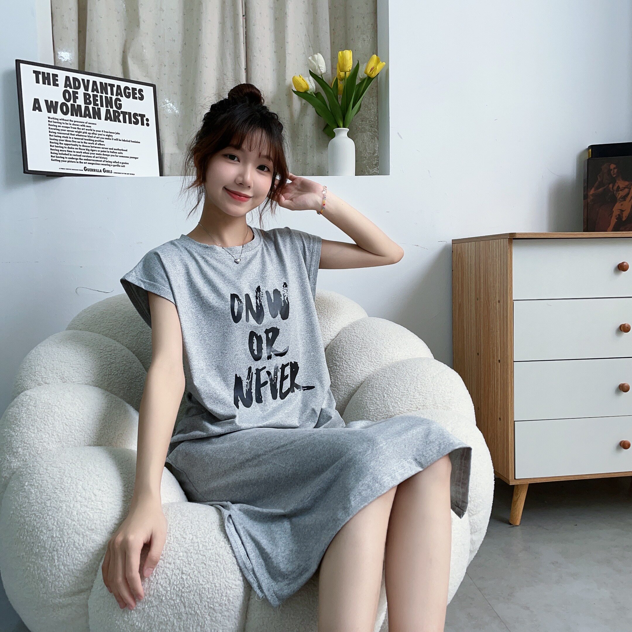 其他其他夏季度假风无袖开叉