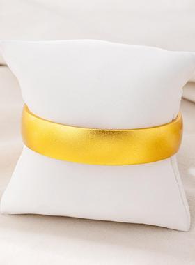 古法沙金泥鳅背国潮开口手镯