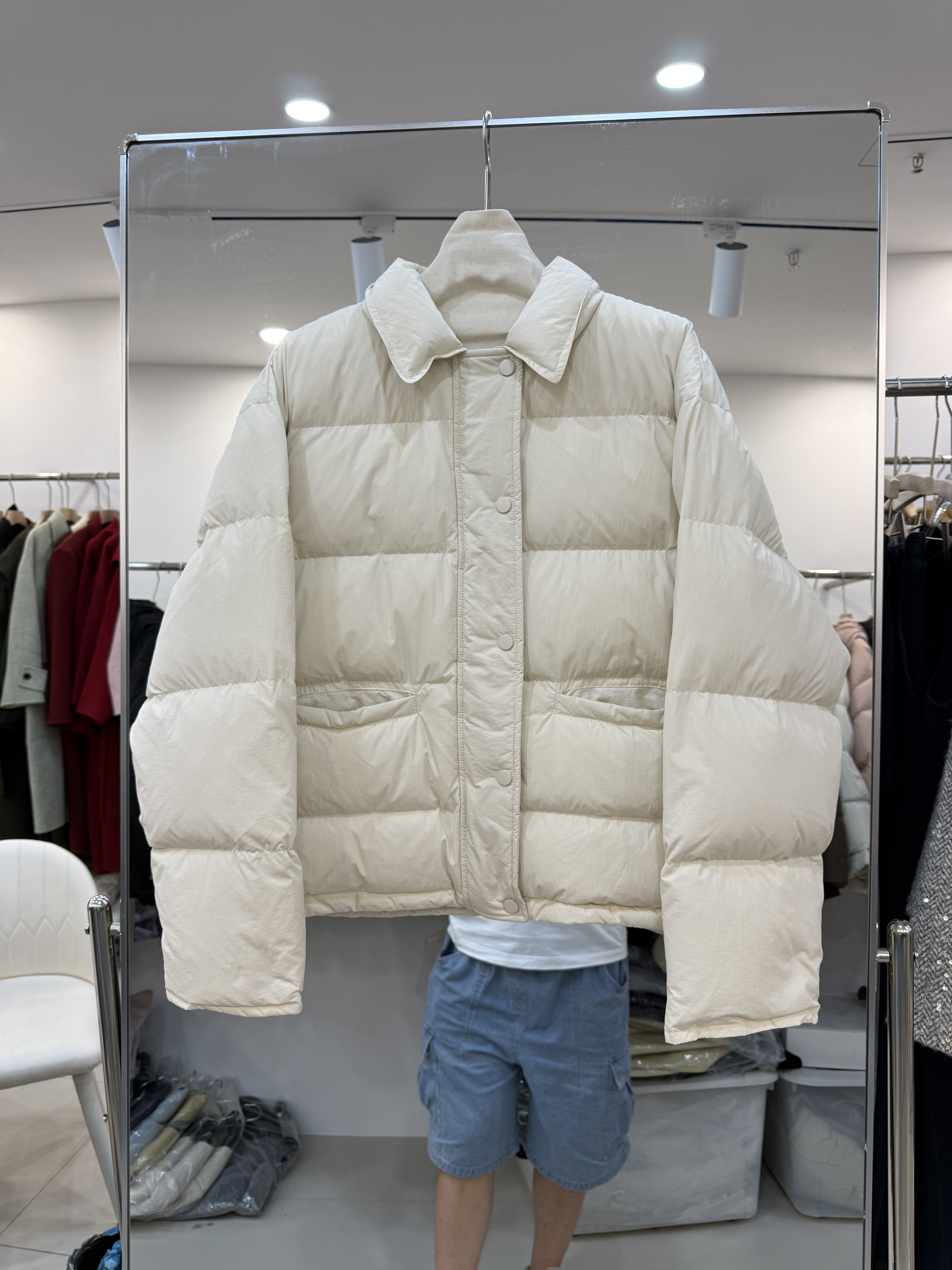 加厚保暖90白鸭绒羽绒服面包服