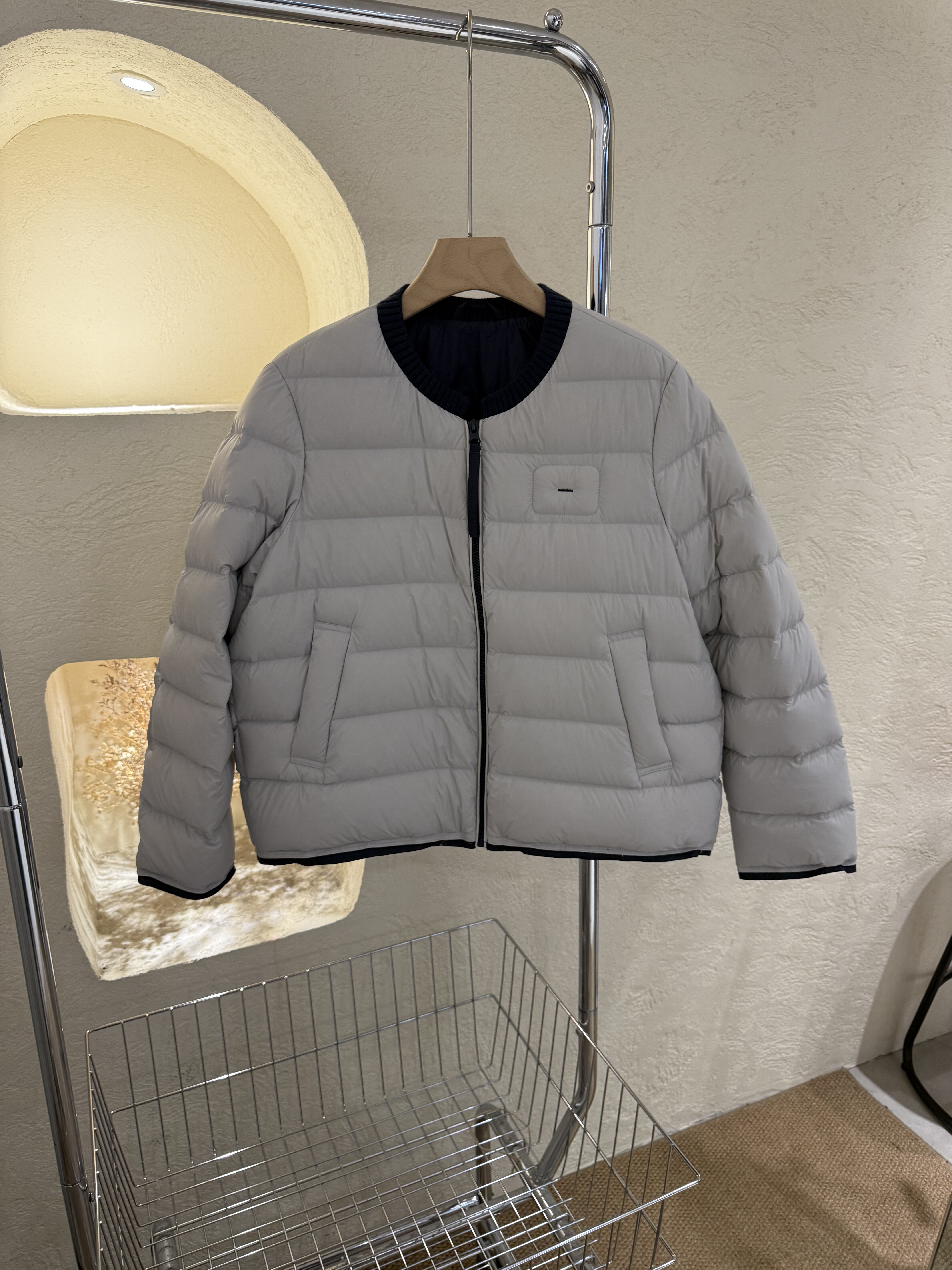 立领拉链90白鸭绒羽绒服面包服