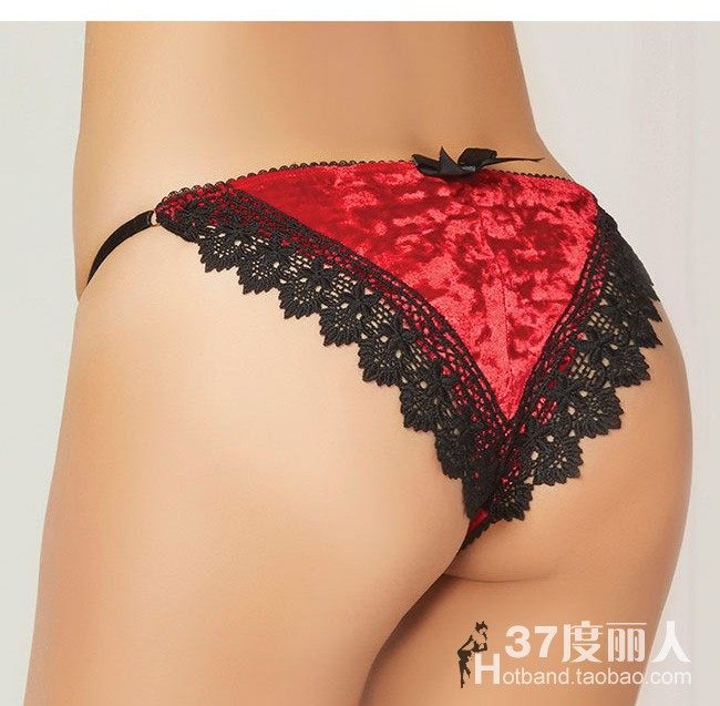 美国性感柔软蕾丝边女士内裤现货