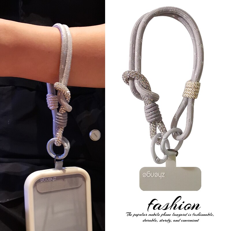 手机挂绳短款手腕指环多功能带子个性时尚水钻编织防丢链壳套结实,3C数码配件,手机挂件/手机链,淘宝优惠券,粉丝福利购,淘宝优惠卷