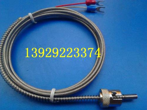 k型压簧热电偶 注塑机配件压扣感温线k型卡扣感温探头绝缘(非接地