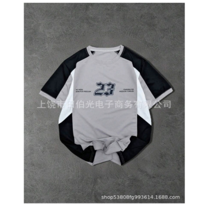 美式复古短袖T恤男夏季新款