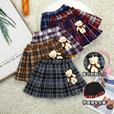 女童半身裙百褶裙春秋季2026新款