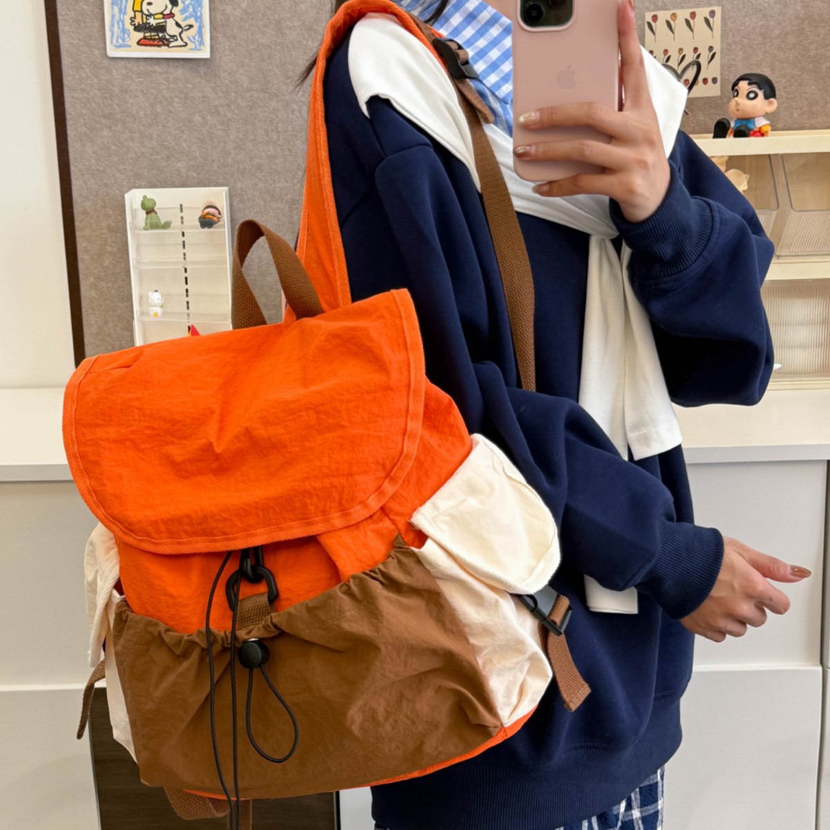 双肩包女生背包旅行轻便旅游大容量通勤电脑包大学生书包初高中生