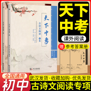 天下中考语文总复习古诗文阅读A版基础强化文言文断句66篇阅读精练古诗词鉴赏9大题材全国通用