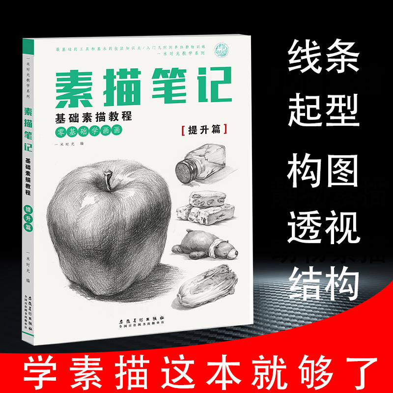 【零基础】素描笔记素描基础教程入门技法提升篇静物素描书自学零基础