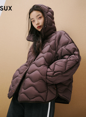 MESUX米岫新品90%白鸭绒羽绒服高领外套面包服女装MMWUL516