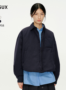 【邢菲同款】MESUX米岫25冬量感暖核翠峰绒短款羽绒服MNWUL501