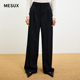 MESUX米岫高支高密含绵羊毛及地直筒高智感休闲西裤 MMWUQ412
