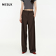 MESUX米岫25秋 MNFUQ403 长裤 乌木系列 含绵羊毛迪木尔风直筒西装
