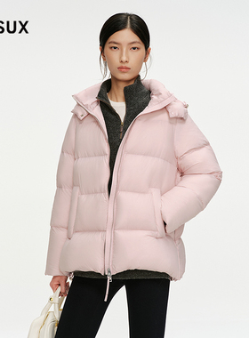 MESUX米岫25冬杜蒙绒鹅绒立体廓形高支高密短羽绒服MNWUL504