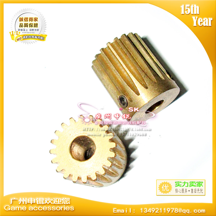 模拟游戏机配件1K/5K定位器配件 湾岸头文字D6大铜电位器齿轮