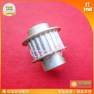 皮带齿轮传动轮SK游戏机配件 赛车头文字D4方向盘适合动感铝齿轮