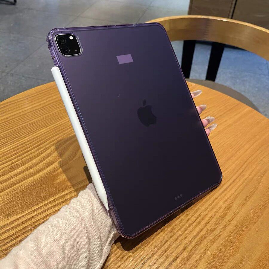 适用苹果全包2026新iPad Pro11英寸13寸Air8代M5芯片M4透明保护壳吸笔槽Air7防弯平板硬壳无盖后壳软边平板套