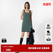 新款 吊带针织裙尤缇时尚 春季 TI几何花版 背心裙女百搭设计感满版
