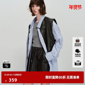 新款 TIA字仿皮短裙女松紧直筒抽绳遮胯口袋半身裙尤缇2026春季