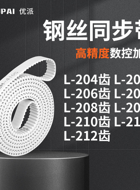 同步皮带L206齿L207齿L208EL209EL210EL211EL212齿机械PU型同步带