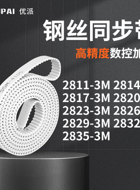 同步皮带143M28173M28203M282328262829283228353M机械PU型同步带