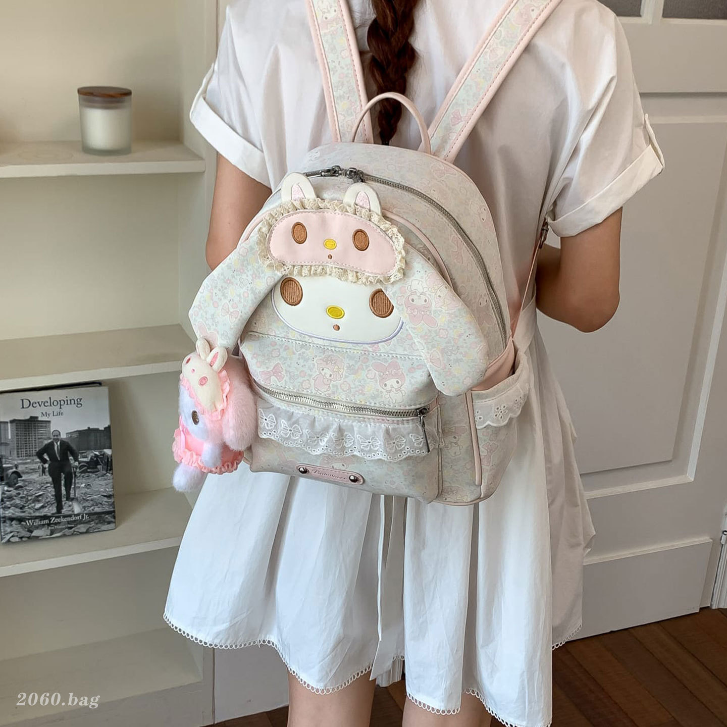 新款少女风可爱高颜值女卡通超萌学生上课双肩包背包2026大容量
