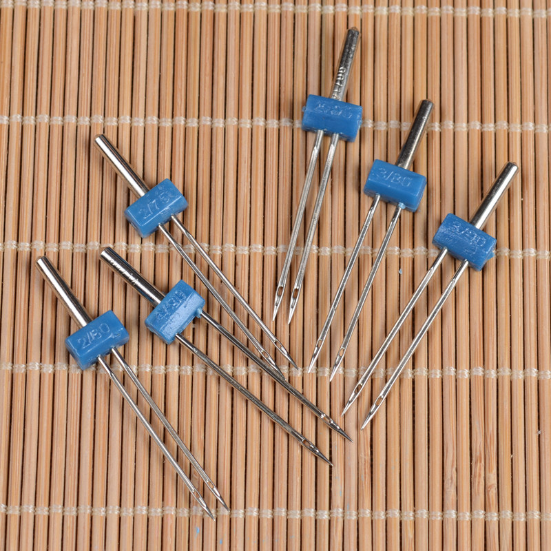 重机家用台式缝纫机机针配件电动多功能双针2毫米3mm4MM双线机针